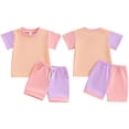 thumbnail image 3 of Valcatch Baby Girl Boy and Toddler Clothes Summer Outfits Cute Baby Short Sleeve T-shirt Shorts With Pocket 3 Months to 3 Years, 3 of 8