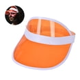 thumbnail image 3 of Transparent Visor Hats UV-proof Sweat Absorb Outdoor Supplies Sun Protection Transparent Beach Visor Cap for Picnic, 3 of 8