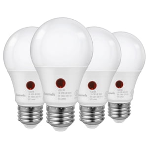 DEWENWILS Dusk to Dawn LED Light Bulbs 9W, 4-Pack