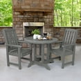 thumbnail image 2 of highwood® Eco-Friendly Recycled Plastic Lehigh 3pc Round Dining Set, 2 of 10