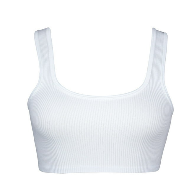Timegard Womens Tank Tops Yoga Workout Running Round Neck Cropped Tops Knitted Quick Drying Sleeveless Top