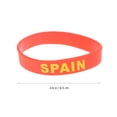 thumbnail image 2 of WEUVEB 5 Pcs Bracelet en Silicone Rouge pour Fans de Sport 6.5 Po, 2 of 4