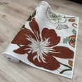 thumbnail image 4 of Custom Size Anti-Slip Machine Washable Printed Hawaii Flowers Design Runner Rugs ( 6' x 26"), 4 of 6