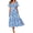 Blue Flower, variant on BTFBM Summer Dresses for Women Spring Outfits Beach Vacation Short Sleeve Smocked Boho Casual Floral Maxi Dress