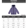 thumbnail image 6 of MADHERO Boys Girls Rain Jacket Lightweight Long Sleeve Windbreaker Purple Leopard 6, 6 of 6