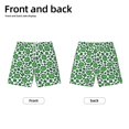 thumbnail image 4 of Rocae Leopard print St. Patrick's Day for Teen Beach Trunks Boys Swim Trunks with Compression Liner Quick Dry Board ShortsSmall, 4 of 9