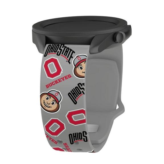 Buckeyes HD Unisex Scattered Watch Band for Samsung Galaxy Watch, 22mm Long Gray by Affinity Bands