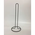 thumbnail image 1 of Soporte para toallas de papel de madera, soporte para toallas de papel negro, soporte para toallas de cocina independiente con base de madera antideslizante, 1 of 3