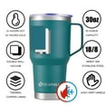 thumbnail image 4 of AQUAPHILE 30oz Stainless Steel Insulated Coffee Mug with Handle, Double Walled Vacuum Travel Cup with Lid & Straw, Reusable Thermal Coffee Cup, Portable Coffee Tumbler, Blue, 4 of 6