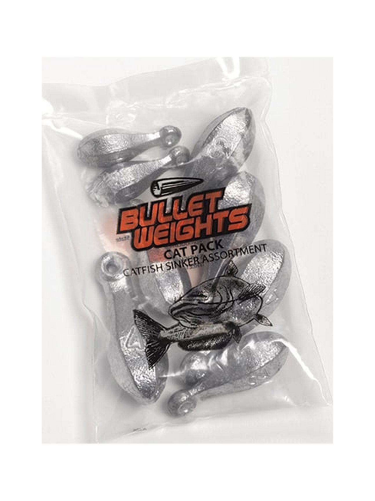 (2 pack) Bullet Weights® CPBL Lead Cat Pack-Bank Sinker, 4 Sizes Fishing Weights