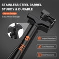 thumbnail image 2 of 361° Portable Bike Floor Pump, Orange 100PSI High Pressure Bicycle Air Pump with Schrader Presta Dunlop Multi-Use Universal Valve, Compact Steel Tube Pump with Free Needle for Bikes, Cars, Balls, 2 of 6