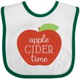 thumbnail image 3 of Inktastic Apple Cider Time Autumn Boys or Girls Baby Bib, 3 of 4