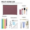 thumbnail image 4 of Hirioo Maroon for Paper Reusable Cosmetic Bag Zipper Encouragement Travel Pouch Toiletry Bag for Women Girls, 4 of 7