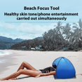 thumbnail image 2 of Face Cover Head Sun Shelter Tent Personally Faces Protections Tent Sunshade Sunbathing Camping Beach Sun Shelters, 2 of 9
