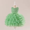 thumbnail image 2 of TAIAOJING Girls Dresses For Toddler Girls Bow Puffy Tiered Cake Dress Casual Party Gown For Ages 2-7 Years Leisure 2-4Y, 2 of 9