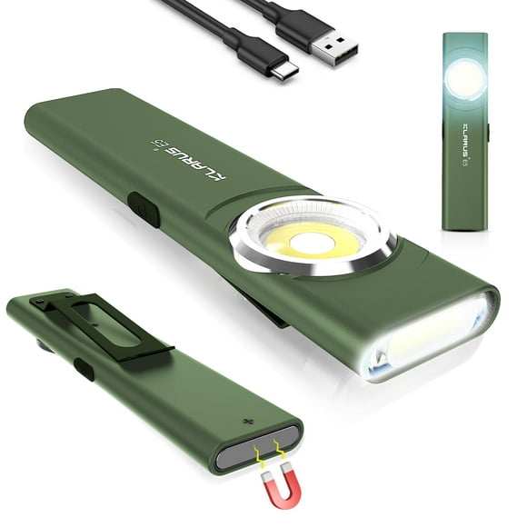 Linterna Klarus E5 recargable EDC 600 lúmenes verde