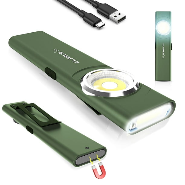 Linterna Klarus E5 recargable EDC 600 lúmenes verde