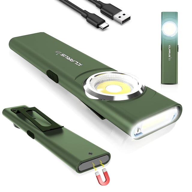 Linterna Klarus E5 recargable EDC 600 lúmenes verde