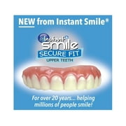 Instant Smile Secure Fit Upper Teeth Veneer- Temporary Aesthetic Smile Accessory (Non-Medical, Removable)
