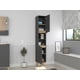 thumbnail image 3 of Estanteria de Baño Vicent Plata Oscuro y Café Claro Virtual Muebles, 3 of 9