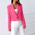 thumbnail image 1 of Vedolay Womens 2023 Coat Womens Blazers for Work Casual Open Front Long Sleeve Work Office Jackets,Pink XL, 1 of 5