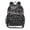 Coastal Line Art, variant on Large Clear PVC Backpack Heavy Duty See Through Backpack for Adults Work Travel, Bunny-carrot Print Printed 12L