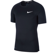 Nike Mens Pro Fitted Short Sleeve Training Tee (Medium, Black)