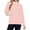 Light Pink, variant on TARAINYA Women Mock Neck Pullover Sweatshirt Long Sleeve with Thumb Holes Casual Oversized Tops