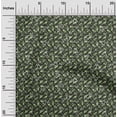 thumbnail image 1 of oneOone Georgette Viscose Sulu Green Fabric Leaves,Floral & Triangle Geometric Quilting Supplies Print Sewing Fabric By The Yard 42 Inch Wide, 1 of 4