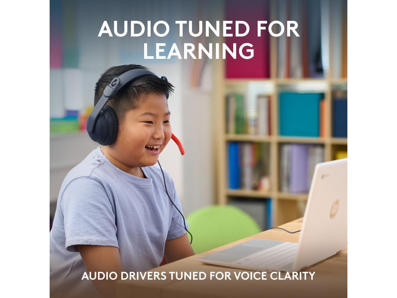 Logitech Zone Learn Over-Ear Wired Headsets for Learners 981-001383