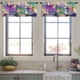 thumbnail image 3 of LALILO Kitchen Curtain Valance Special Autumn Leaves Nature Rod Pocket Window Curtain 52"x 18" Set of 2, 3 of 5