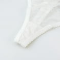 thumbnail image 5 of Soutien-gorge Balconnet Demi-Bonnet Non Doublé en Dentelle pour Femme à Armatures, Transparent, et String Transparent, 5 of 5