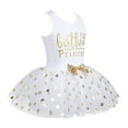 thumbnail image 2 of DPOIS Baby Girls First Birthday Party Outfits Sleeveless Top with Shiny Polka Dots Tutu Skirt, 2 of 6