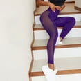 thumbnail image 5 of AXXD Yoga Pants for Women,Athletic Legging,Women Athletic Yoga Casual Stetch Shorts,Solid,High Waist Rise,Butt LiftingPurple,M (US:6), 5 of 6