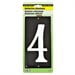 Hy-Ko House Number Reflective 4 Colonial White 3-1/2" Pack of 10