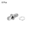 thumbnail image 3 of Drum Tension Rods M6 x 10mm for Bass Drum Hardware Parts Accessory Pack of 6, 3 of 5