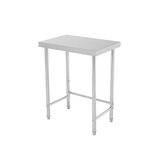 Stainless Steel Table, 18"x28"x35" Utility Work Tables, Commercial Kitchen Prep Table with Open Base Single Tier, for Restaurant, Garage, Workshop, Silver