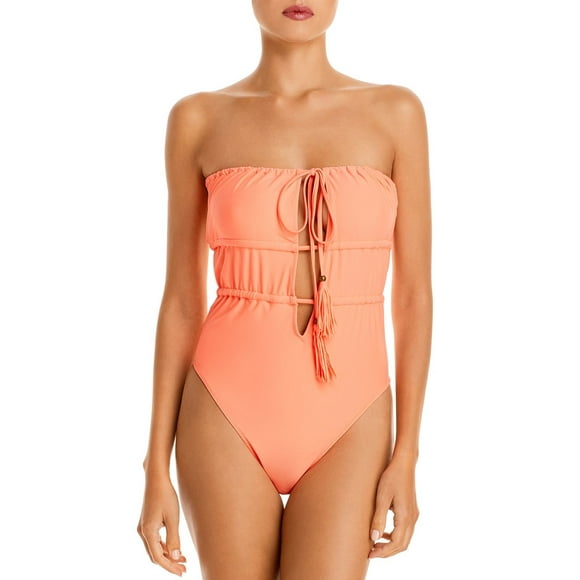 Ramy Brook Marta Maillot de Bain une Pièce à Bretelles, Orange, Petit