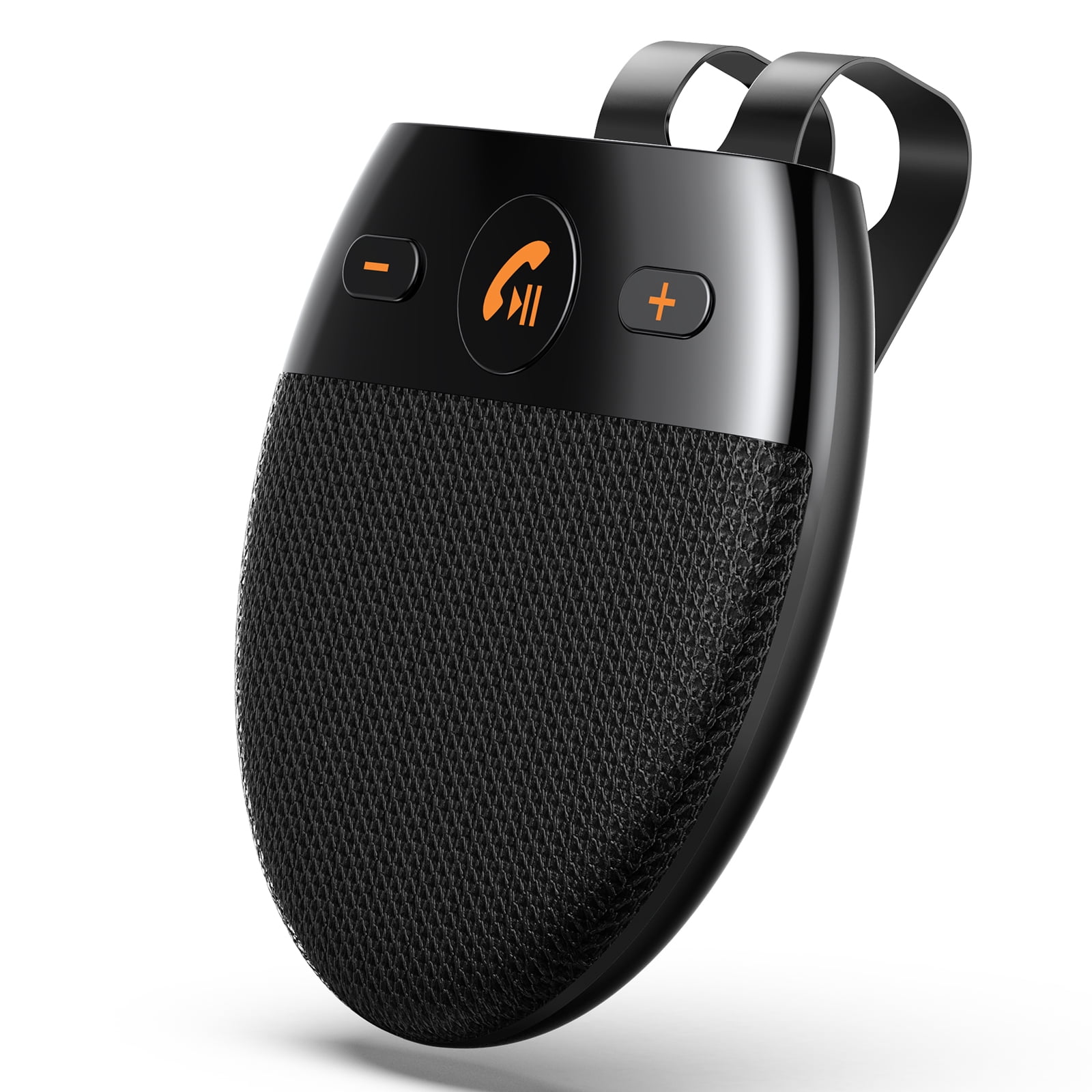 SZBAYO handsfree Bluetooth car Kit Music GPS Wireless visor car bluetooth speaker for car kit with auto Power On Motion Sensor Bluetooth Car Speakerphone for Smartphone SIRI Google Assistant auto