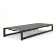 thumbnail image 6 of GDF Studio Mottetta Outdoor Mesh and Aluminum Chaise Lounge and C Shaped Side Table Set, Gray and Black, 6 of 10