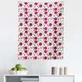 thumbnail image 1 of Pink and Green Tapestry, Geometric Retro Composition with Circles and Dots Spotty Pattern, Fabric Wall Hanging Decor for Bedroom Living Room Dorm, 5 Sizes, Dark Pink Green Black, by Ambesonne, 1 of 1