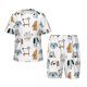 thumbnail image 1 of Balery Puppy Conjunto de Pijama Infantil de Manga Corta con Estampado – Ropa de Dormir de Algodón Suave-Small, 1 of 6