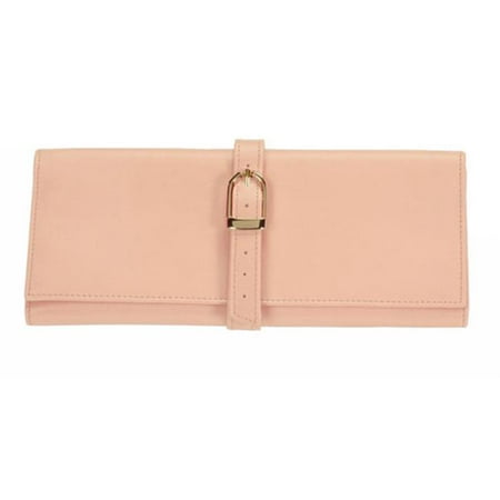 Royce Leather 915-CP-5 Jewelry Roll - Carnation Pink