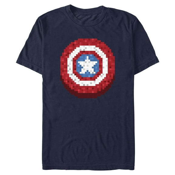 Mens Marvel Pixelated Shield T Shirt