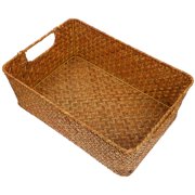 Zerodeko Wicker and Straw Floor Pillow Lounger