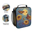 thumbnail image 2 of 10.5X9.5in Square Insulated Lunch Bag Leak-proof Lunch Box for Outdoor Work Picnic Butterflies Sunflowers, 2 of 6