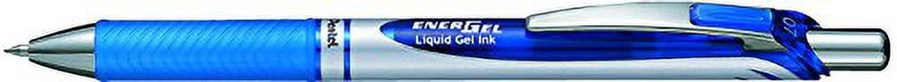 Pentel BL77-CO Energel XM Retractable Gel Pen with 0.7 mm Tip, 0.35 mm Line Width - Blue, Pack of 12