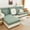 Green, variant on Stretch Chaise Cushion Cover, Jacquard L Shape Sofa Chaise Lounger Sofa Slipcover 1 2 3 Seat Sectional Couch Cover Furniture Protector for Living Room (Orange,Chaise Lounge)