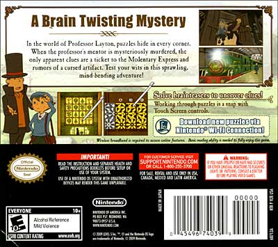 Nintendo Professor Layton and the Diabolical Box - image 2 of 11