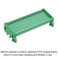 thumbnail image 3 of Uxcell DIN Rail Mount Carrier for 110mm x 50mm PCB, Housing, Bracket, Green, 3 of 4